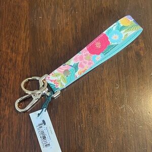 Paper Source Keychain Wristlet with Silver Hardware